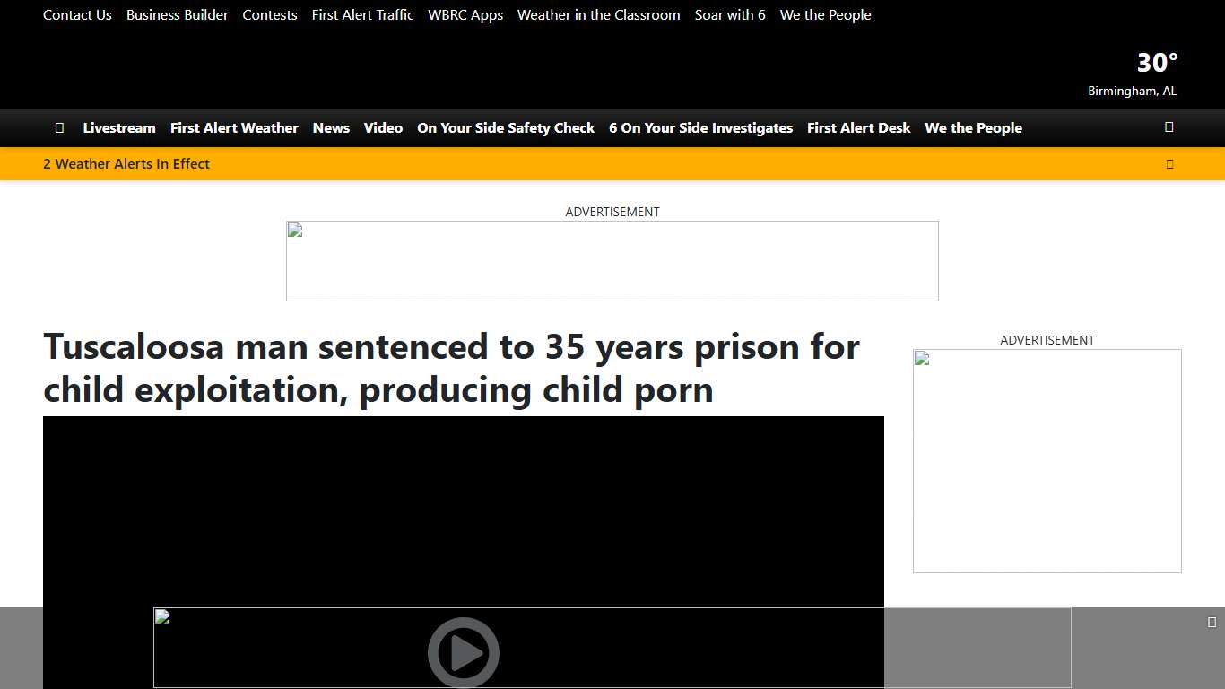 Tuscaloosa man sentenced to 35 years prison for child exploitation, producing child porn